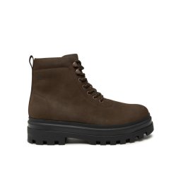 Calvin Klein Jeans Туристически oбувки Lugged Laceup Boot Oxf Hiking Nb YM0YM01076 Кафяв