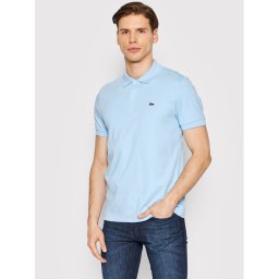 Lacoste Тениска с яка и копчета DH2050 Син Regular Fit