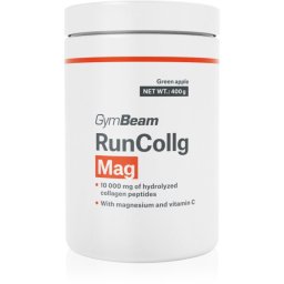 GymBeam RunCollg Mag хидролизиран колаген с витамин С вкус Green Apple 400 гр.