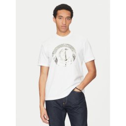 Just Cavalli Тишърт 78OAHT14 Бял Regular Fit