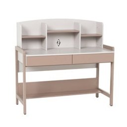 Компютърно бюро Carmen DONSOL, ПДЧ, 2 бр. чекмеджета, 3x рафтове, кафяво