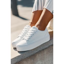 BIG STAR SHOES Еко кожени маратонки за жени на платформа Big Star