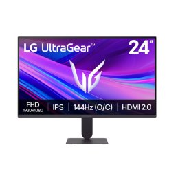 LG 24G411A-B UltraGear, 24" IPS, Full HD, 144Hz, 1ms MBR, FreeSync, G-Sync - Черен