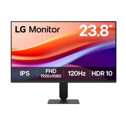 LG 24U41YA-B, 24" IPS, Full HD, 120Hz, 1ms MBR, FreeSync, HDR 10, 99% sRGB - Черен