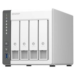 Мрежови диск (NAS) QNAP TS-433-4G, четириядрен ARM Cortex-A55 2.0GHz, без твърд диск (4x SATA 6Gb/s), 4GB DDR4, 1x (2.5G/1G/100M)