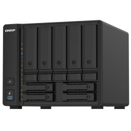 Мрежови диск (NAS) Qnap TS-932PX-4G, четириядрен Alpine AL324 1.7GHz, без твърд диск (5x 3.5-inch+ 4 x 2.5-inch SATA 6Gb/s), 4GB RAM, 2x 10/100/1000/2500 LAN, 3x USB 3.2 Gen 2