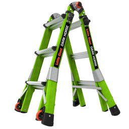 Телескопична стълба от фибростъкло Little Giant, M13 Dark Horse 2.0, 4x3 стъпала
