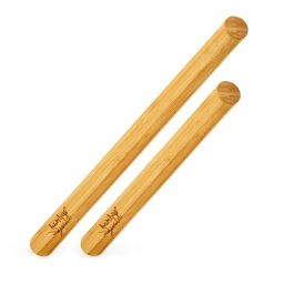 Klarstein Точилка за тесто, комплект 2 броя, 100 % бамбук, 30/40 х 3,3 см. (Д × Ø), гладка повърхност, бамбук (BW-10187-001)