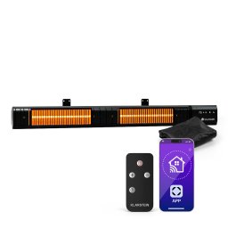 Blumfeldt Gold Bar Slim 3000 W лъчист нагревател, 9 нива, WiFi функция, сензорно управление, дистанционно управление, IP 65 (HHG4-BLM-GBS-3000W)