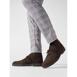 Clarks Зимни обувки Desert Bt Evo Dark Кафяв