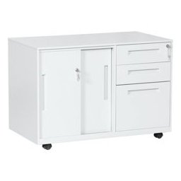Кардекс Carmen CR-1851 K, 1x рафтове 2x чекмеджета, прахово боядисан, метален, заключване, регулируема височина на рафтове