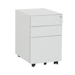 Офис контейнер Carmen CR-1804 GR SAND, 3 бр. чекмеджета, заключване, прахово боядисан, метален, сив