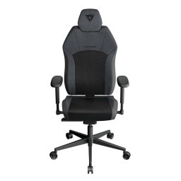 Геймърски стол ThunderX3 SOLO 360 Mesh, до 125kg, стоманена рамка, Class 4 газов амортисьор, регулируеми подлакътници и облегалка, джоб за таблет, черно-сив