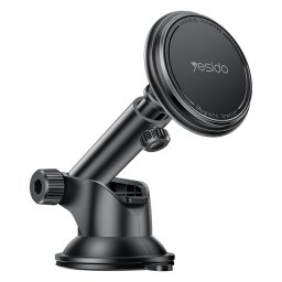 YESIDO C269 MagSafe Магнитна Стойка за Телефон за Табло и Стъкло – Черна