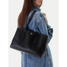 Calvin Klein Дамска чанта Ck Medium Work Tote LV04F3442G Черен