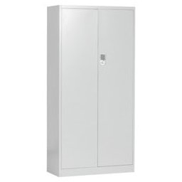 Метален шкаф Carmen CR-1282 E K, 4x рафтове, прахово боядисан, метален, товаропоносимост на един рафт 40kg, електронно заключване, клавиатура, сив