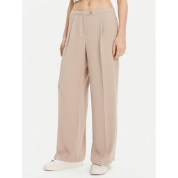 ONLY Текстилни панталони Leila 15338347 Бежов Wide Leg