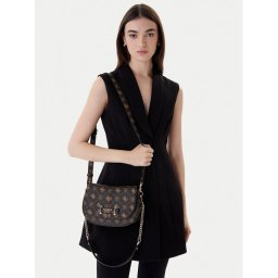 Guess Дамска чанта Carrie Logo HWGP98 98200 Кафяв