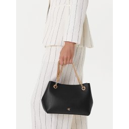 Дамска чанта Calvin Klein Minimal Monogram Shoulder Bag Wi LV04F3205G Черен