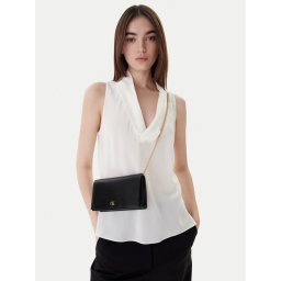 Calvin Klein Дамска чанта Ck Wallet On Chain LV04F3319G Черен