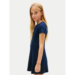 Tommy Hilfiger Ежедневна рокля Skater KG0KG09284 Тъмносин Regular Fit