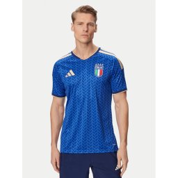 adidas Тениска от техническо трико Italy 26 Home Replica JL6937 Син Slim Fit