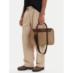 Guess Чанта за лаптоп Vezzola Smart HMEVZL P3138 Бежов