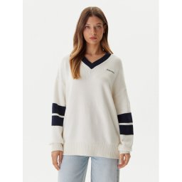 Guess Jeans Пуловер W5BR10 Z0561 Екрю Relaxed Fit