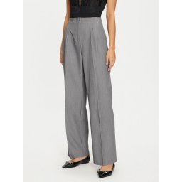 Vero Moda Текстилни панталони Vika 10323447 Сив Straight Fit