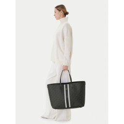 Tommy Hilfiger Дамска чанта Th Monoplay Le Maxi Tote AW0AW17697 Черен