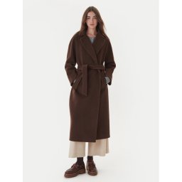 Weekend Max Mara Вълнено палто Tempera 2525016082 Кафяв Regular Fit
