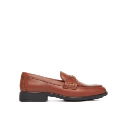 Tommy Hilfiger лоуфъри с дебела подметка Th Logo Leather Loafer FW0FW08705 Кафяв