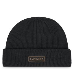 Шапка Calvin Klein LV04D8058G Черен