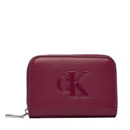 Портфейл Calvin Klein Bold Ck Medium Zip Around LV04F1154G Бордо