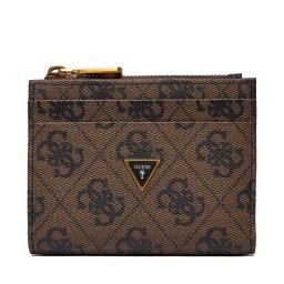 Портфейл Guess SMMALO LEA03 Кафяв