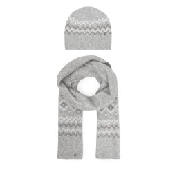 Комплект шал и шапка Guess W5PZ18 Z3LQ0 Сив