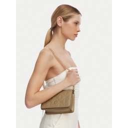 Дамска чанта Calvin Klein Quilted Mini Chain Bag LV04F3321G Бежов