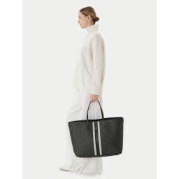Дамска чанта Tommy Hilfiger Th Monoplay Le Maxi Tote AW0AW17697 Черен