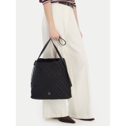 Tommy Hilfiger Дамска чанта Th Braided Maxi Hobo AW0AW18161 Черен