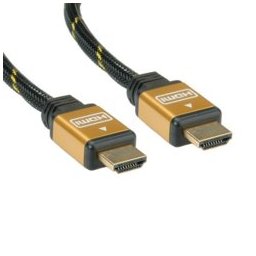 Кабел Roline, HDMI(м) към HDMI(м), позлатен, 15.0m