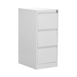Кардекс Carmen CR-1231 GR, картотека, 3x чекмеджета, прахово боядисан, метален, заключване, сив
