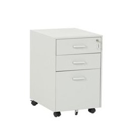 Офис контейнер Carmen CR-1802 J SAND, 3 бр. чекмеджета, заключване, прахово боядисан, метален, сив