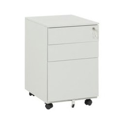 Офис контейнер Carmen CR-1805 J SAND, 3 бр. чекмеджета, заключване, прахово боядисан, метален, сив