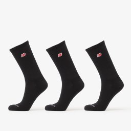 Чорапи New Balance Red Patch Logo Crew Socks 3-Pack Black S