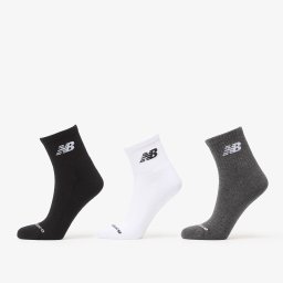 Чорапи New Balance Everyday Ankle 3-Pack White/ Grey/ Black M