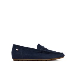 Tommy Hilfiger Мокасини Flag Soft Suede Driver Loafer FW0FW08558 Тъмносин