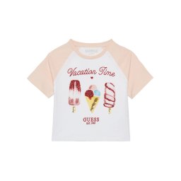 Guess Тишърт J5GI06 K8HM4 Бял Boxy Fit