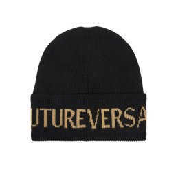 Versace Jeans Couture Шапка Big Beanie 79YAZK40 Черен
