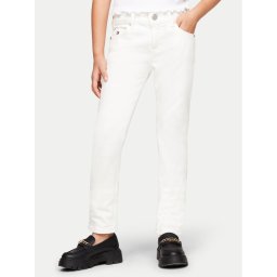 Tommy Hilfiger Дънки Nora KG0KG07846 Бял Slim Fit