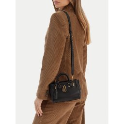 Tommy Hilfiger Дамска чанта American Icon Micro Tote Leather AW0AW18167 Черен